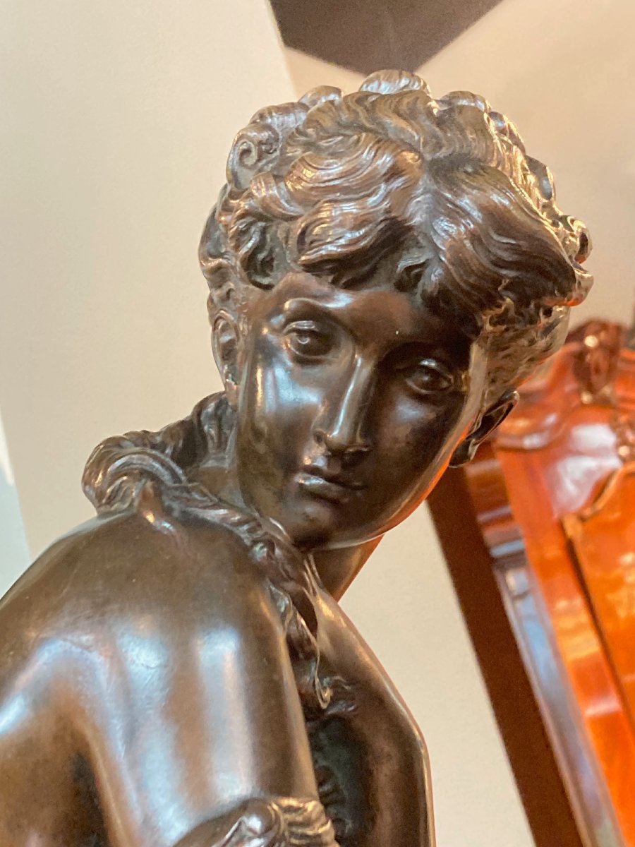 Large 19th-century Bronze Sculpture Of Venus, By Mathurin Moreau-photo-7