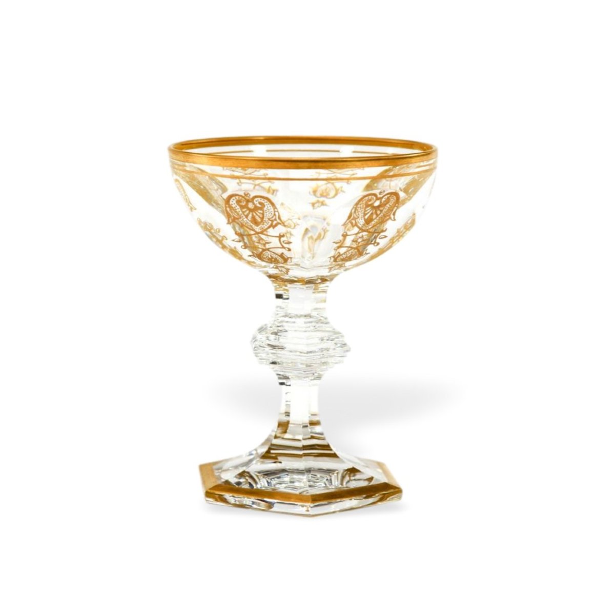 Baccarat «Harcourt Empire», France, 2 coupes à champagne  -photo-2