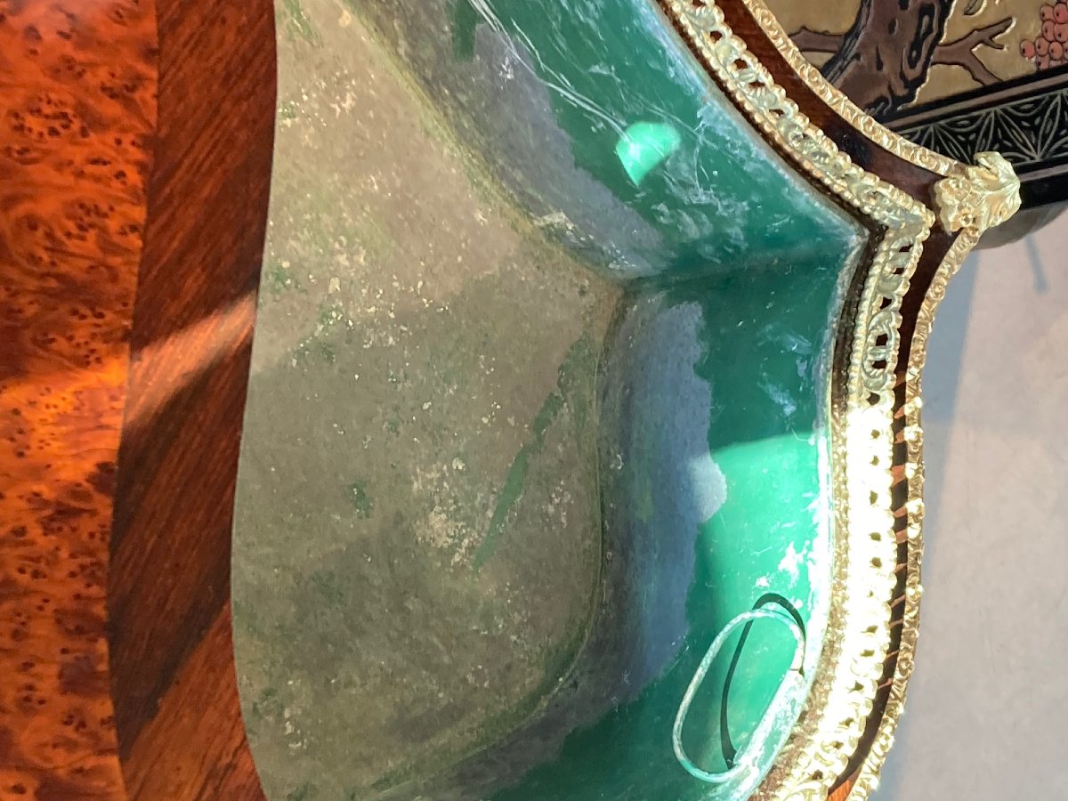 Antique Napoleon III-era Planter, 19th Century-photo-3