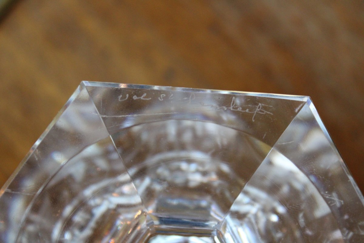 Cut Crystal Cup  Val Saint Lambert-photo-4