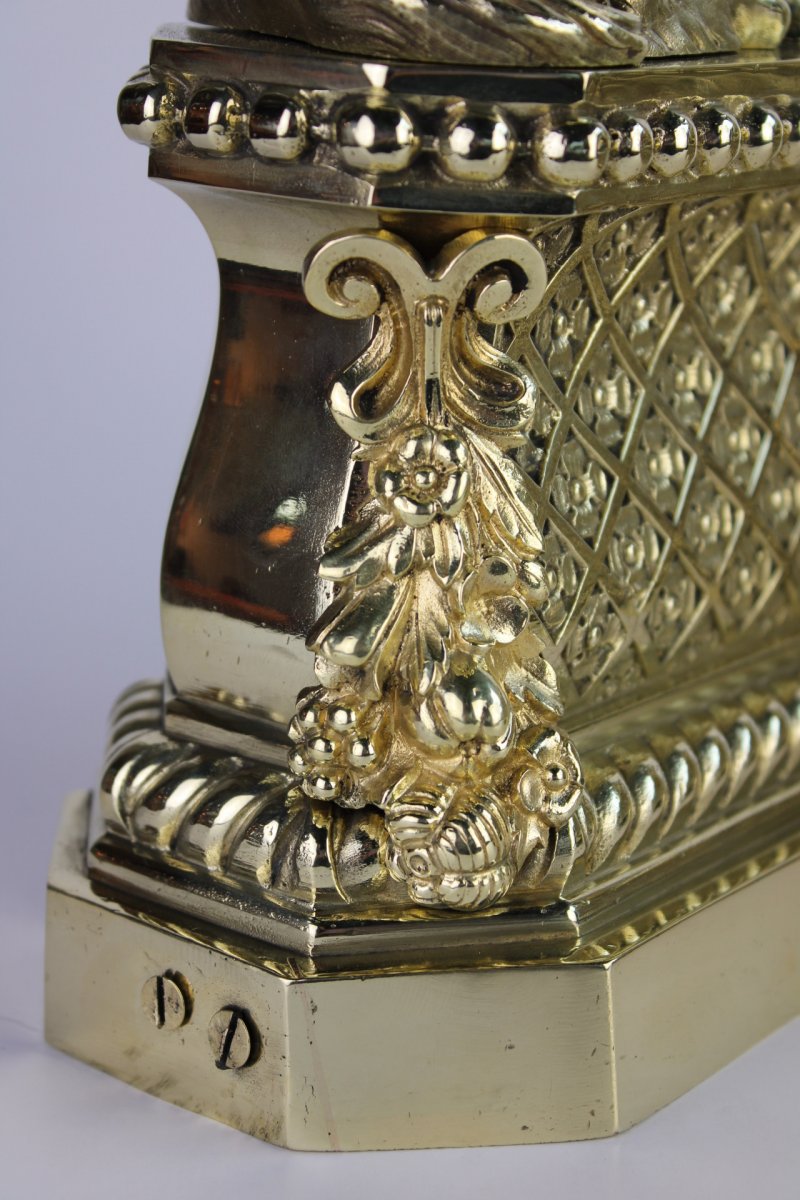 19th Century Bronze Fireplace Front-photo-5