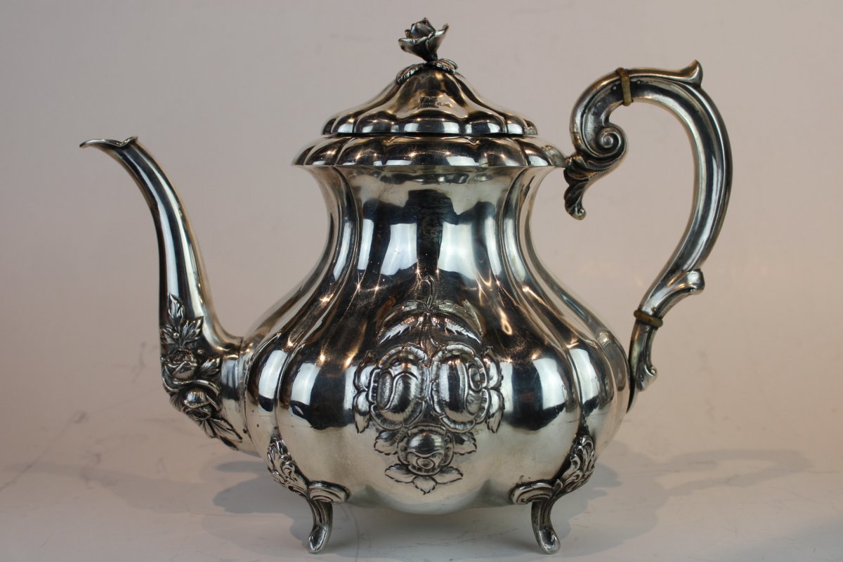 Sterling Silver Tea Pot 19th Century , Austria-hungary-photo-6