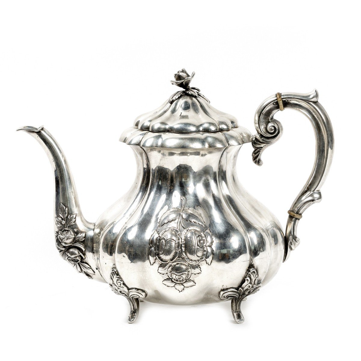 Sterling Silver Tea Pot 19th Century , Austria-hungary