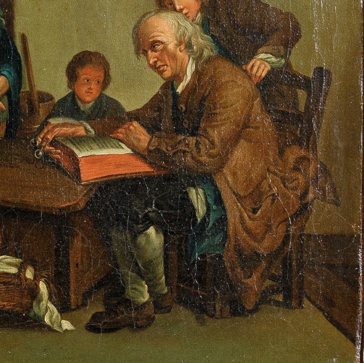 Tableau De Genre Belgique  Milieu du 19eme-photo-3