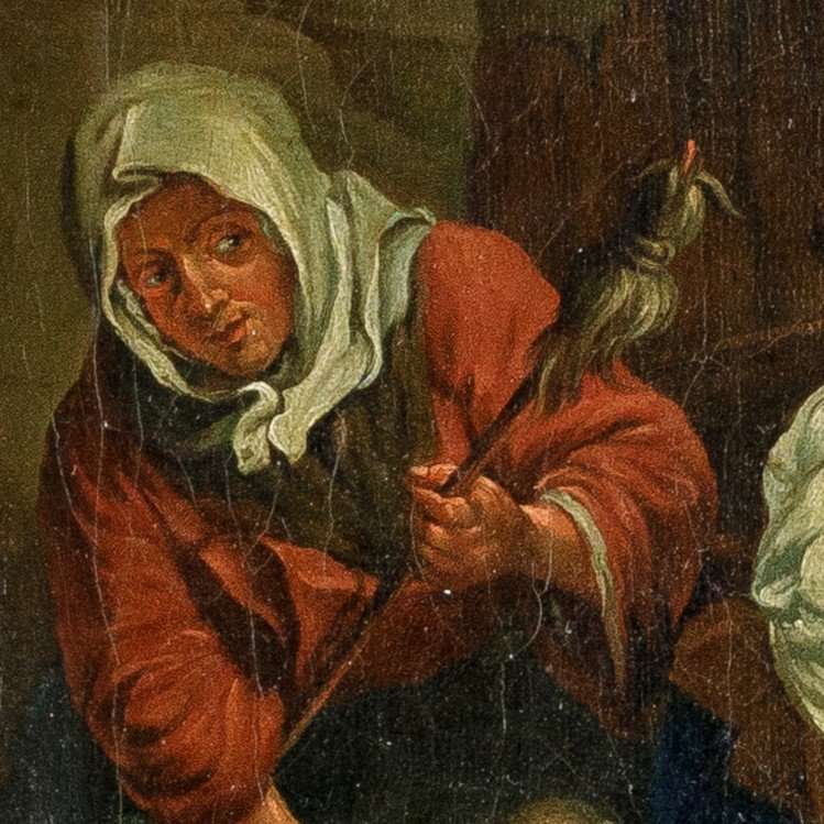 Tableau De Genre Belgique  Milieu du 19eme-photo-5