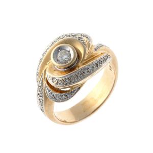 Bague en or 14k avec diamants