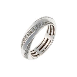 Bague CHRIST en or blanc 14k avec diamants
