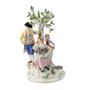 grand figurine en porcelaine de Meissen fin 19eme