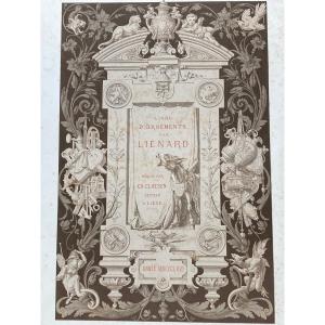 serie de 55 gravures "livre d'ornaments par Lienard", anee 1866