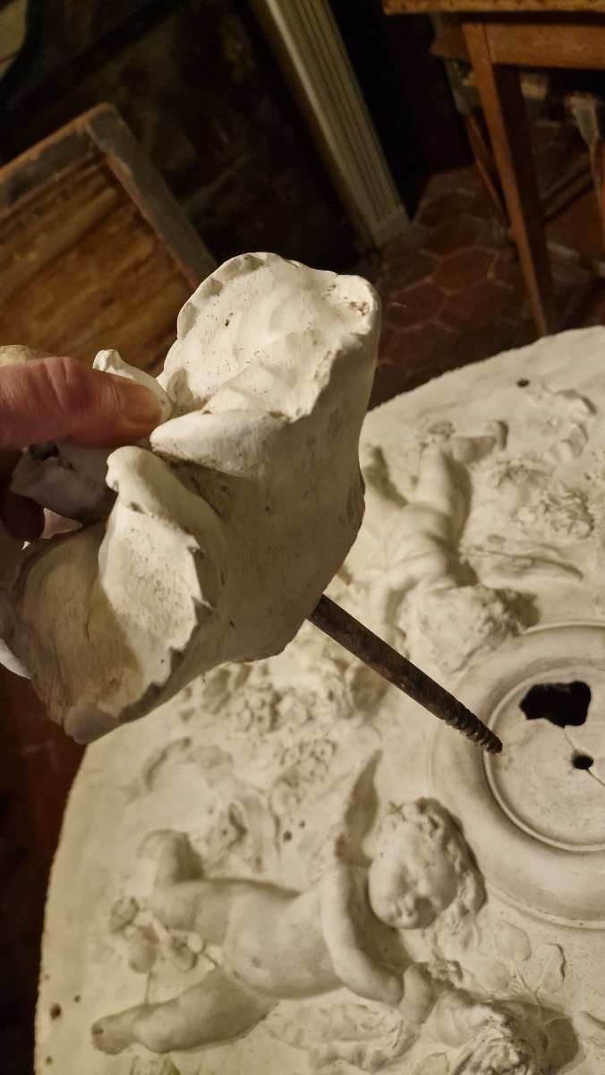 Antique Plaster Ceiling Light-photo-3