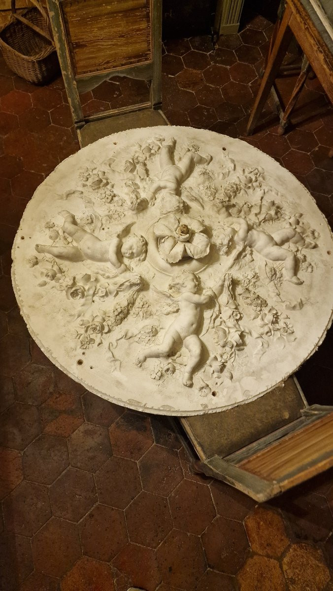 Antique Plaster Ceiling Light-photo-4