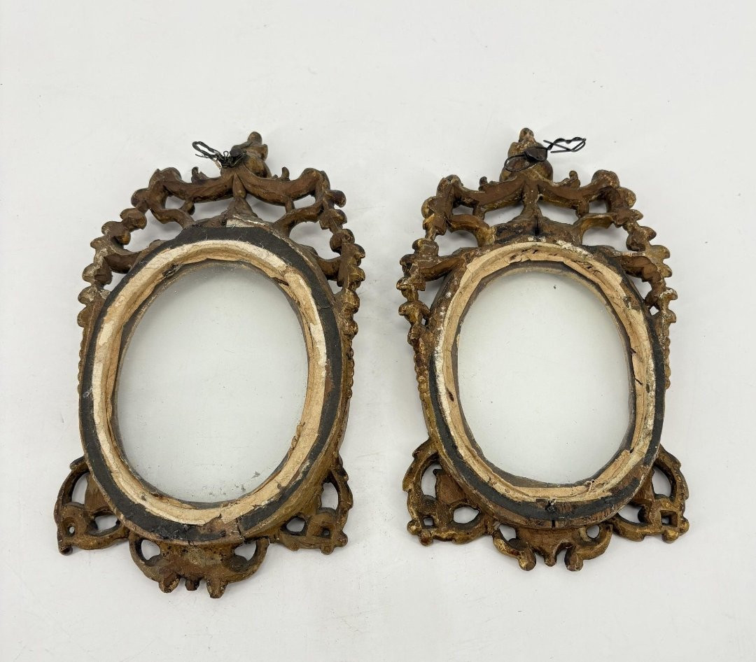 Paire d'encadrements xviiie siècle-photo-2