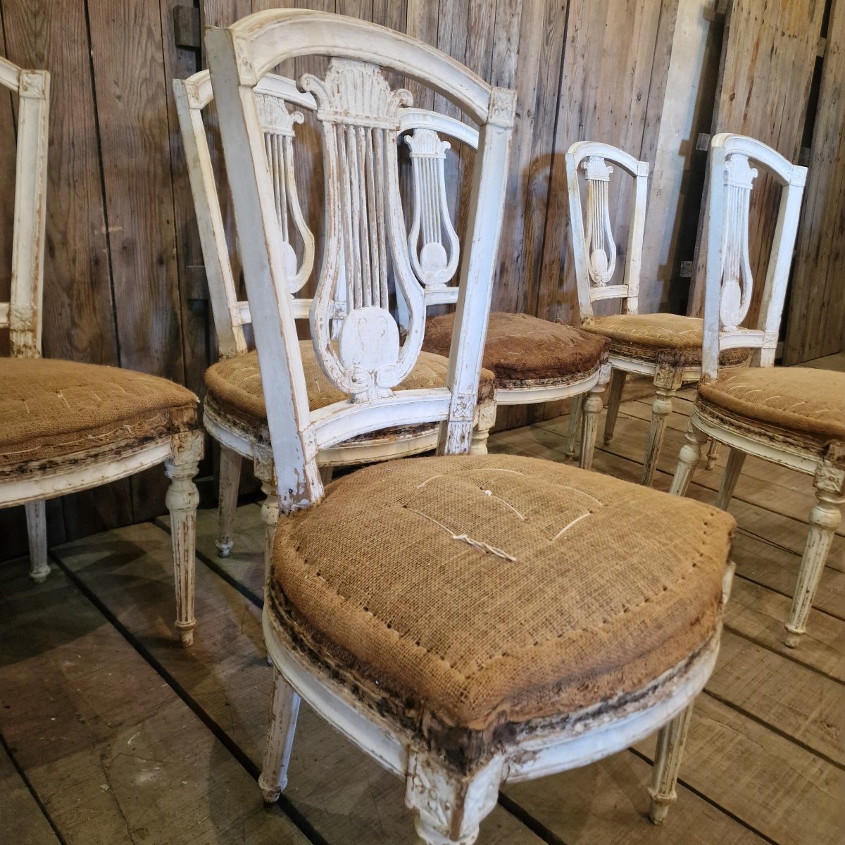 6 chaises d époque Louis XVI-photo-2