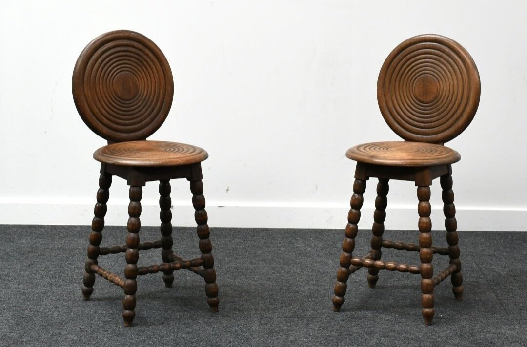 Pair Of Chairs In The Dudouyt Style