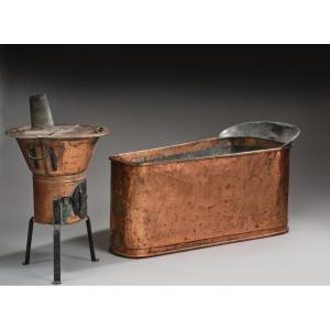 Baignoire en cuivre