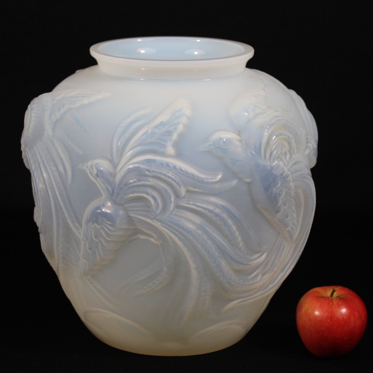 Verlys France Vase "the Birds Of Paradise"-photo-2