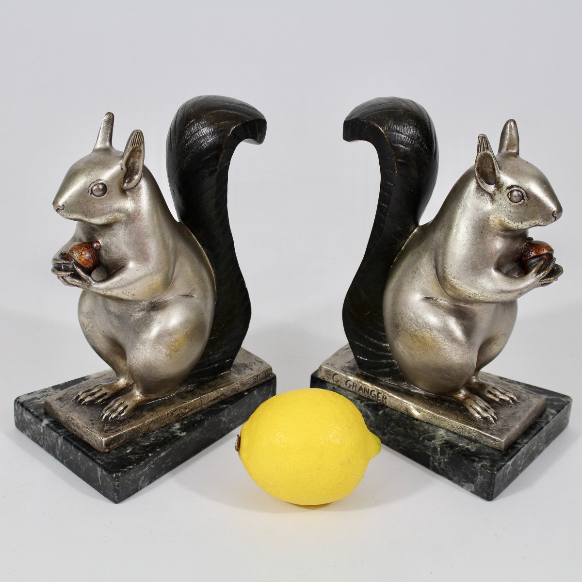 G  GRANGER   SERRE-LIVRES   " ECUREUILS  "-photo-4