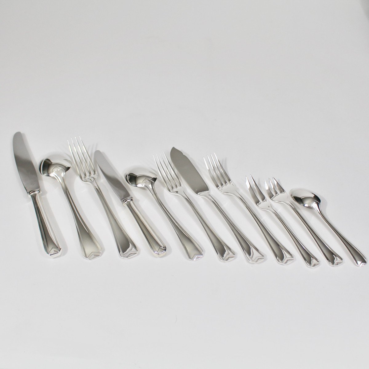 Christofle "chevrons" Set 141 Pieces-photo-6