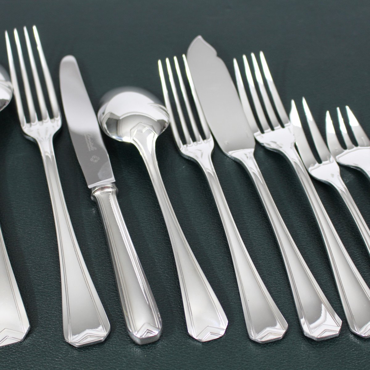 Christofle "chevrons" Set 141 Pieces