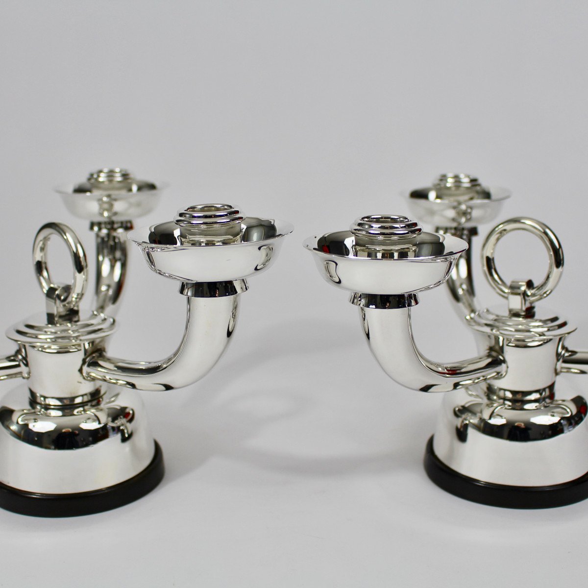Christofle Art Deco Candle Holders-photo-2