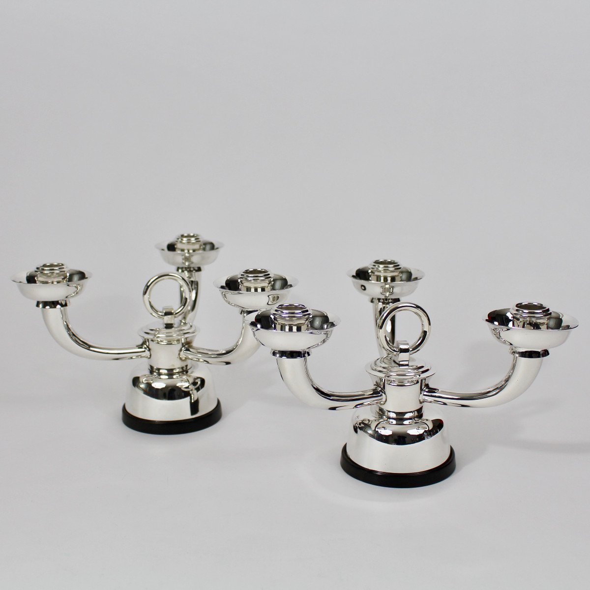 Christofle Art Deco Candle Holders-photo-4