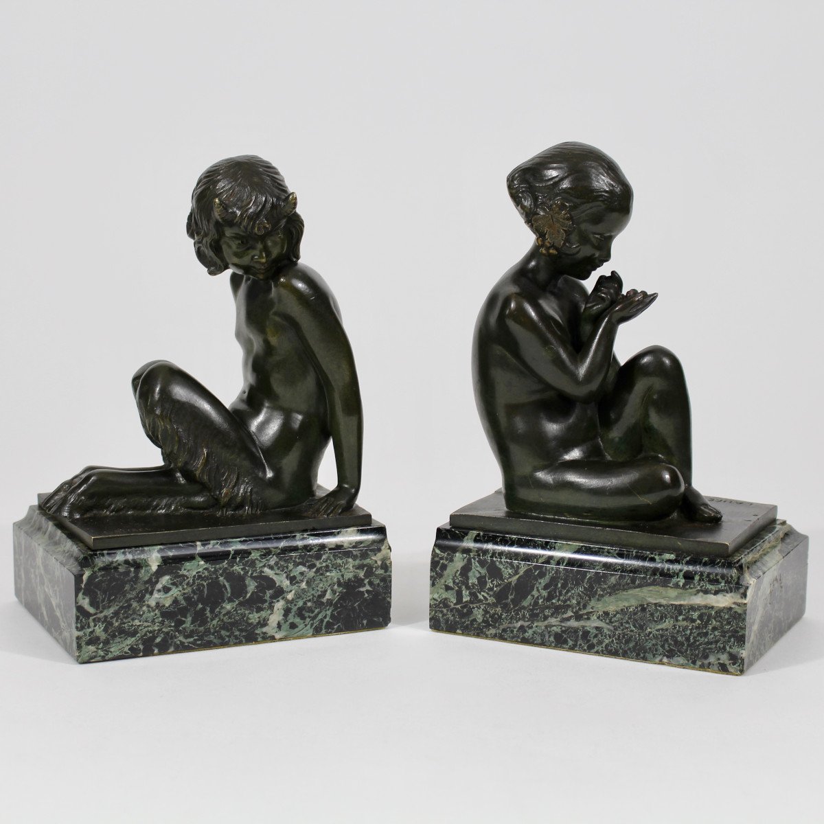 P Laurel “fauna And Young Girl” Bookend-photo-2