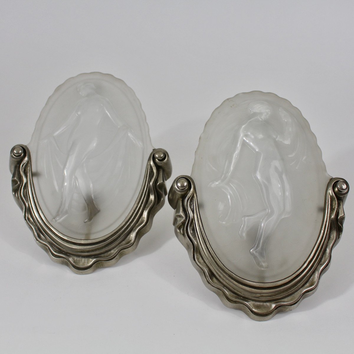 MULLER  FRÈRES  LUNÉVILLE   APPLIQUES  "  DANSEUSES  "
