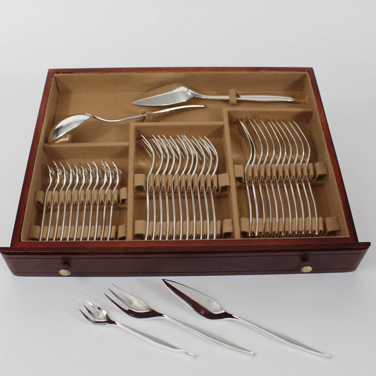 Christofle "orly" Household Set 101 Pieces-photo-3