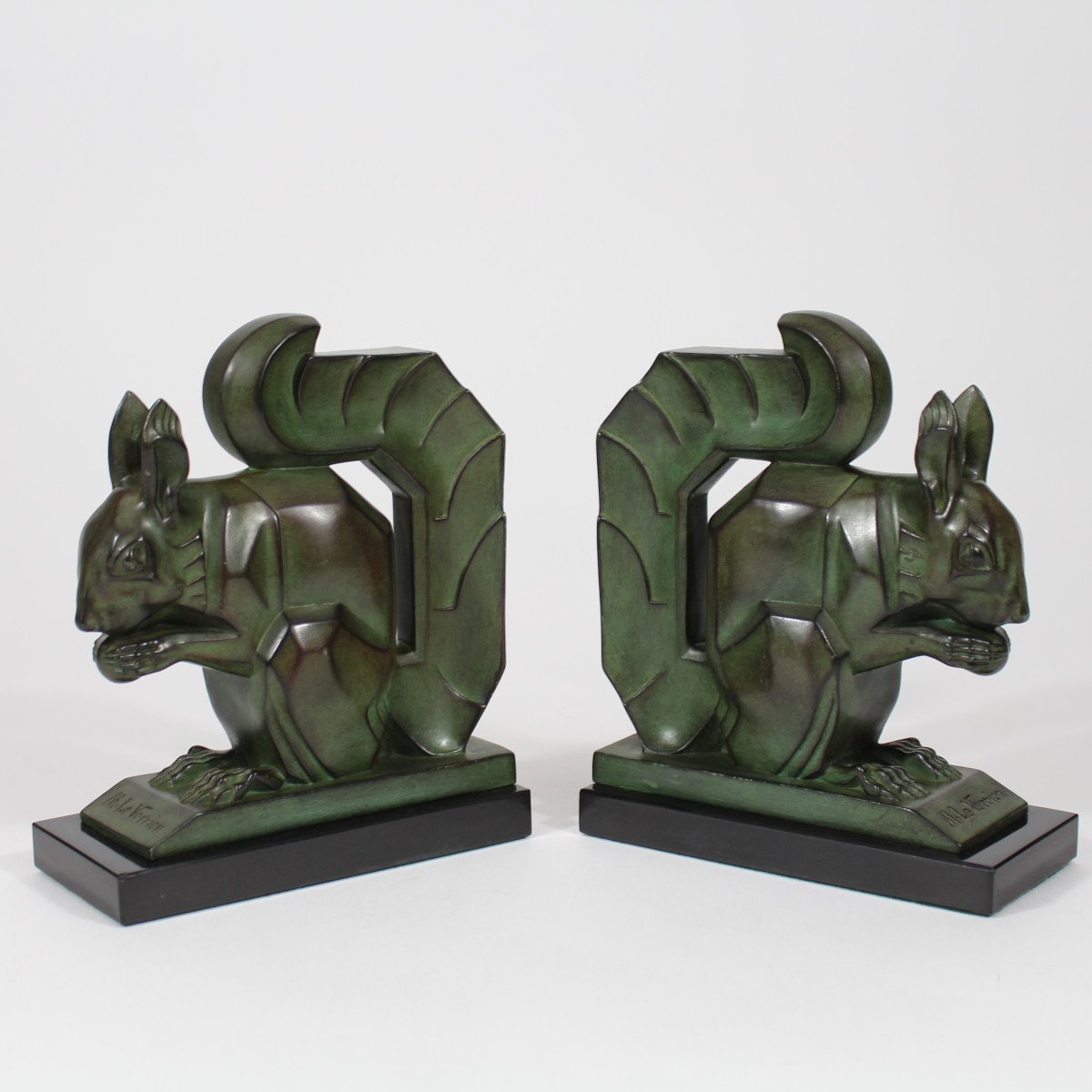 M Le Verrier Bookends "squirrels"-photo-2
