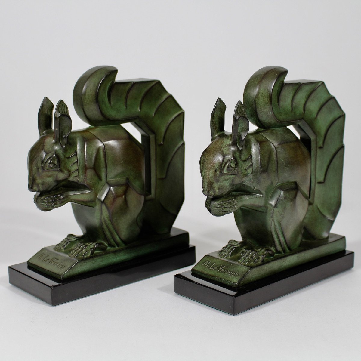 M Le Verrier Bookends "squirrels"-photo-4