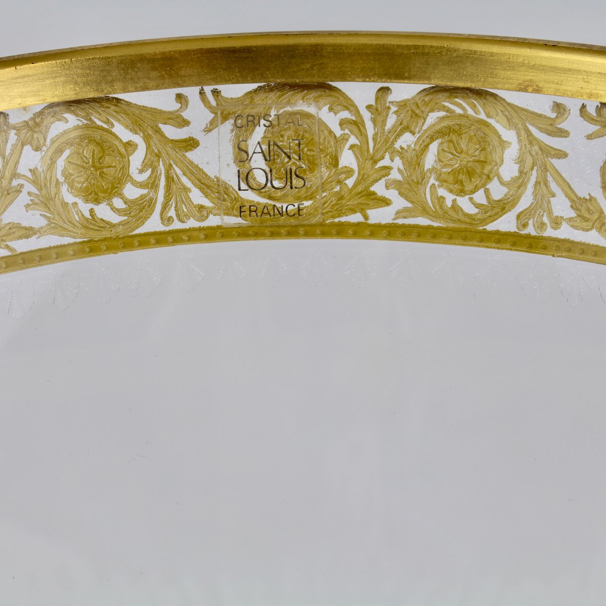 St Louis Crystal "thistle Gold" Champagne And Ice Buckets-photo-2