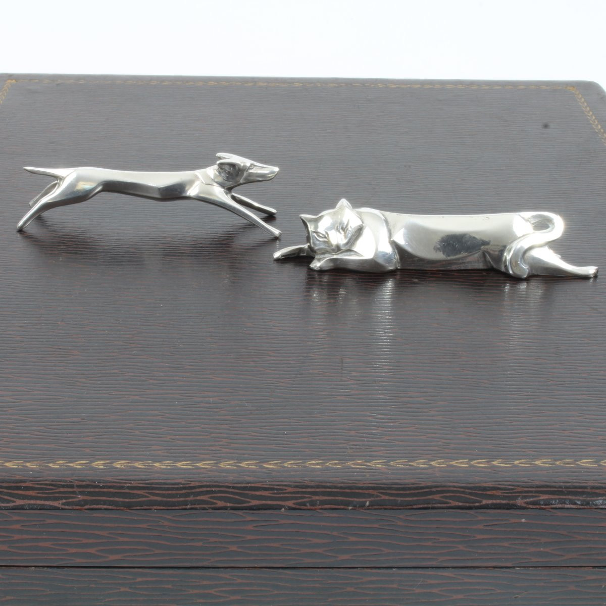 GALLIA-CHRISTOFLE  PORTE-COUTEAUX  " ANIMAUX  "-photo-3