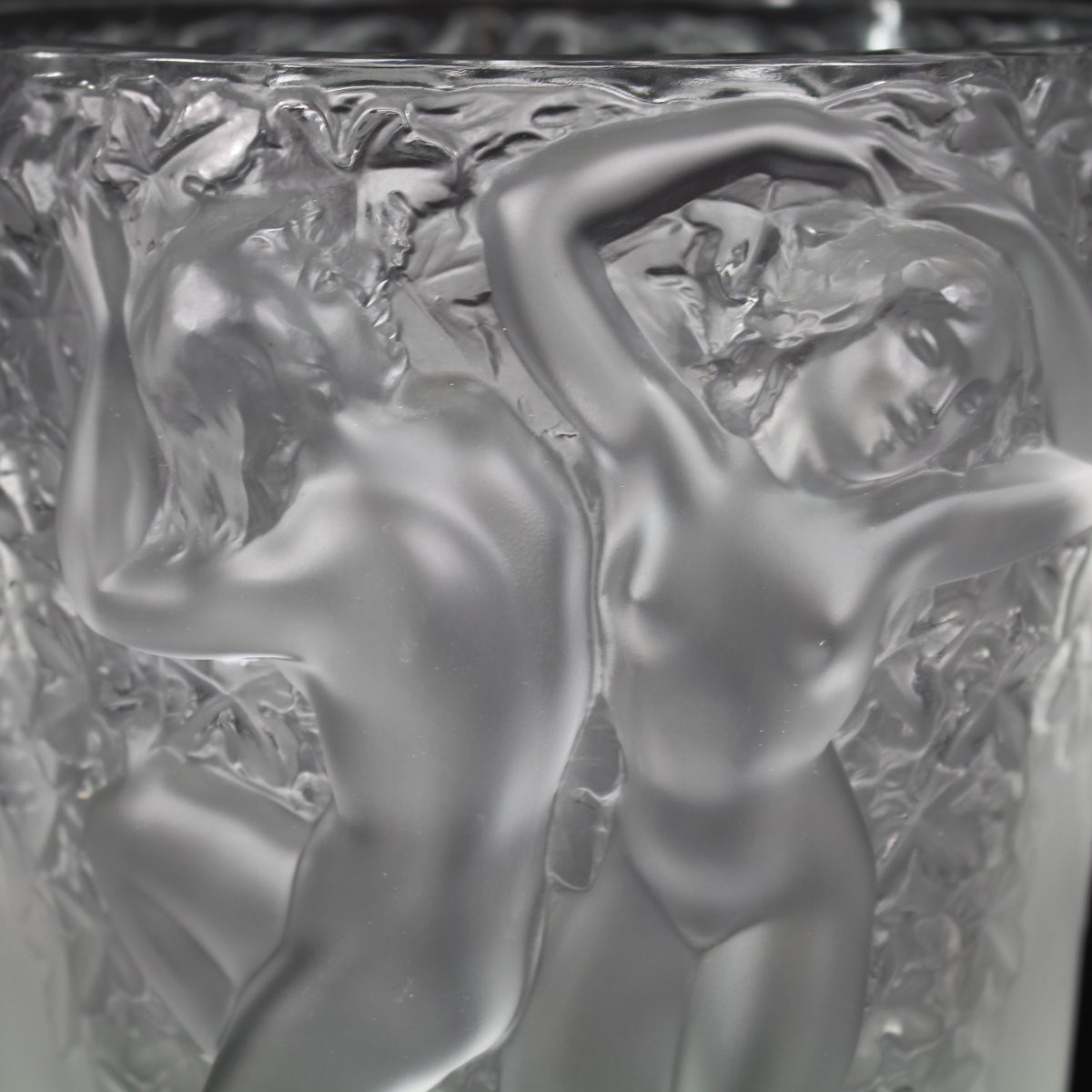 LALIQUE  FRANCE    SEAU À CHAMPAGNE " GANYMEDE "-photo-2