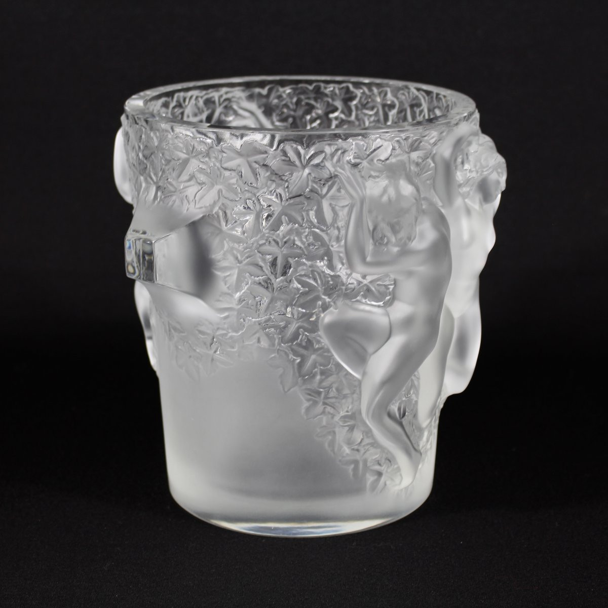 LALIQUE  FRANCE    SEAU À CHAMPAGNE " GANYMEDE "-photo-2