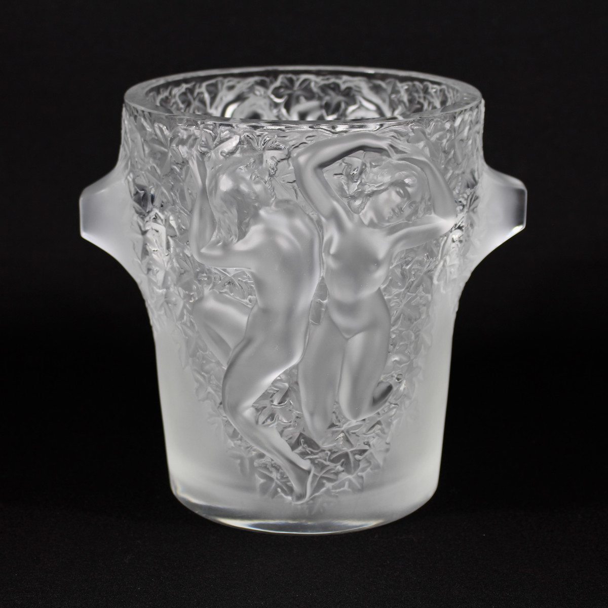 LALIQUE  FRANCE    SEAU À CHAMPAGNE " GANYMEDE "