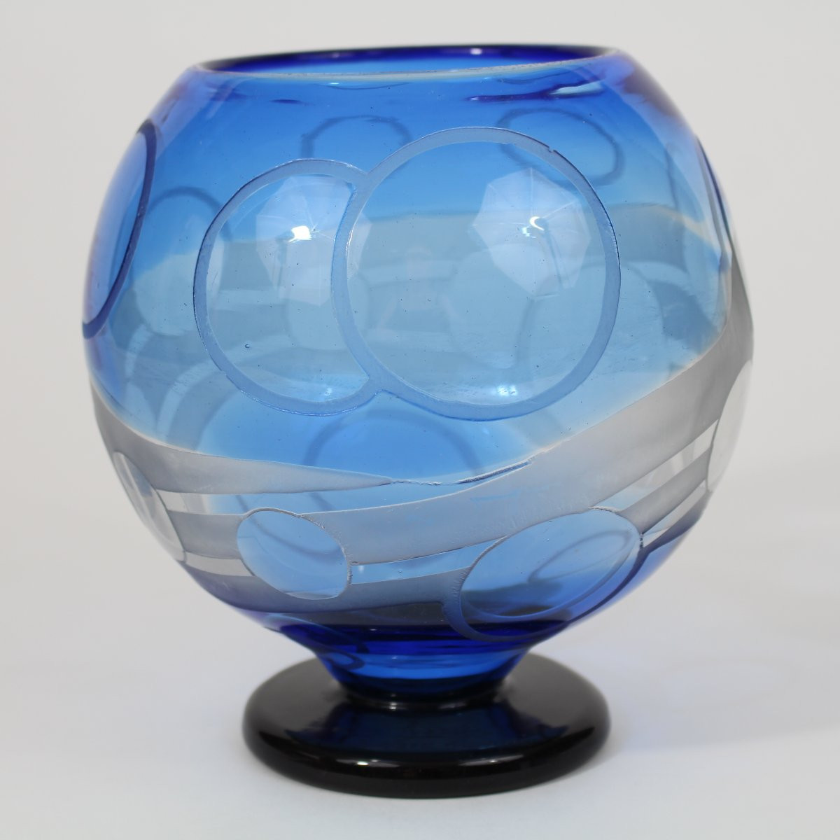 Charder - French Glass Art Deco Vase-photo-4