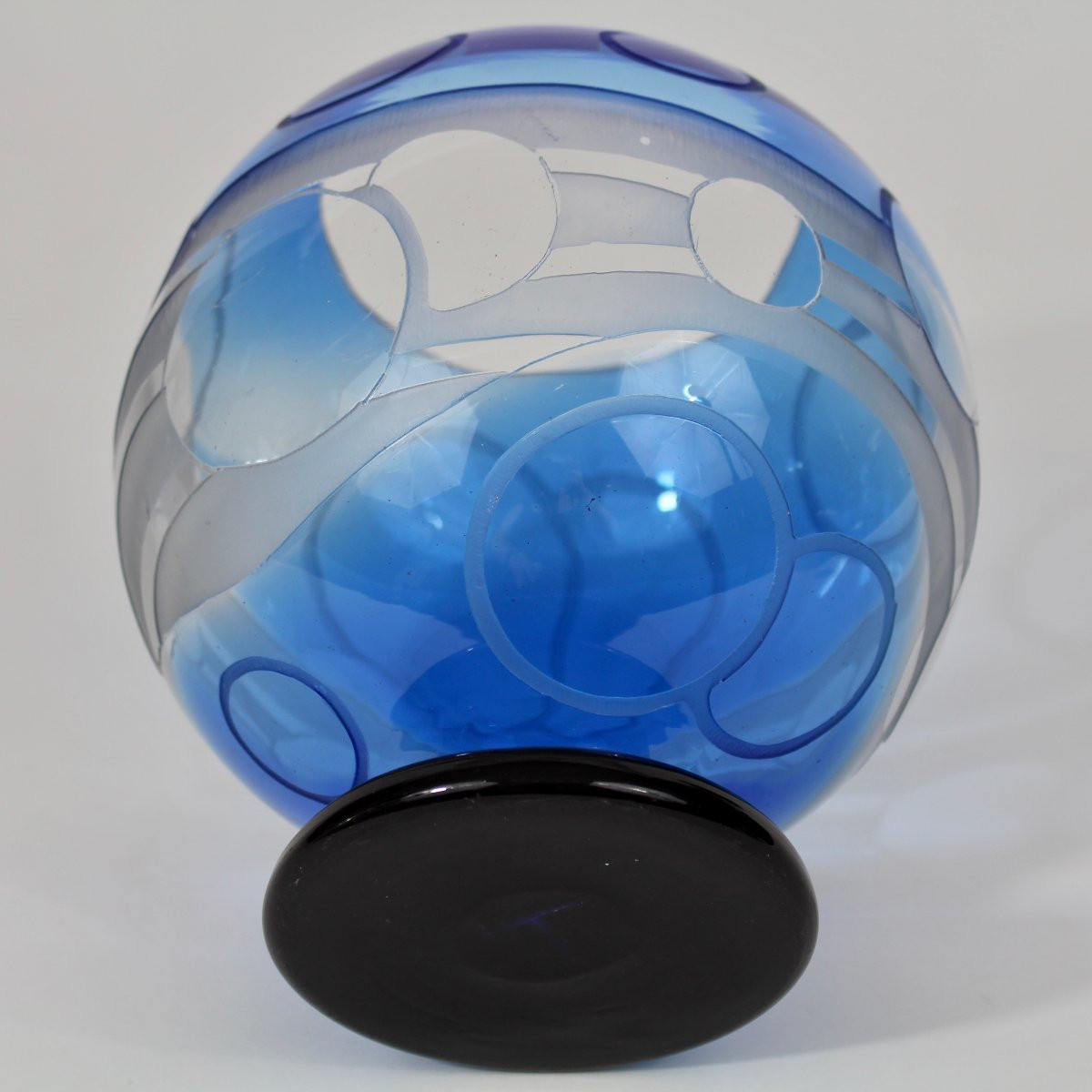 Charder - French Glass Art Deco Vase-photo-4