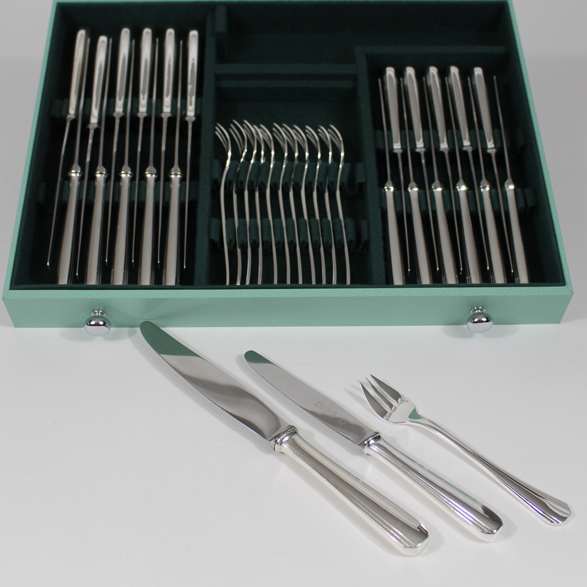 Christofle "boreal" 97-piece Cutlery Set-photo-1