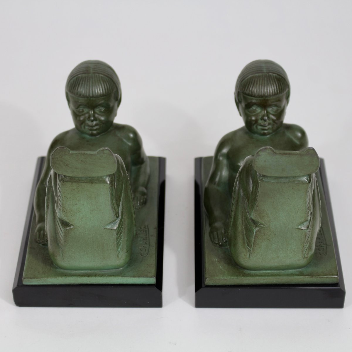 C Charles Bookends "faunas"-photo-1
