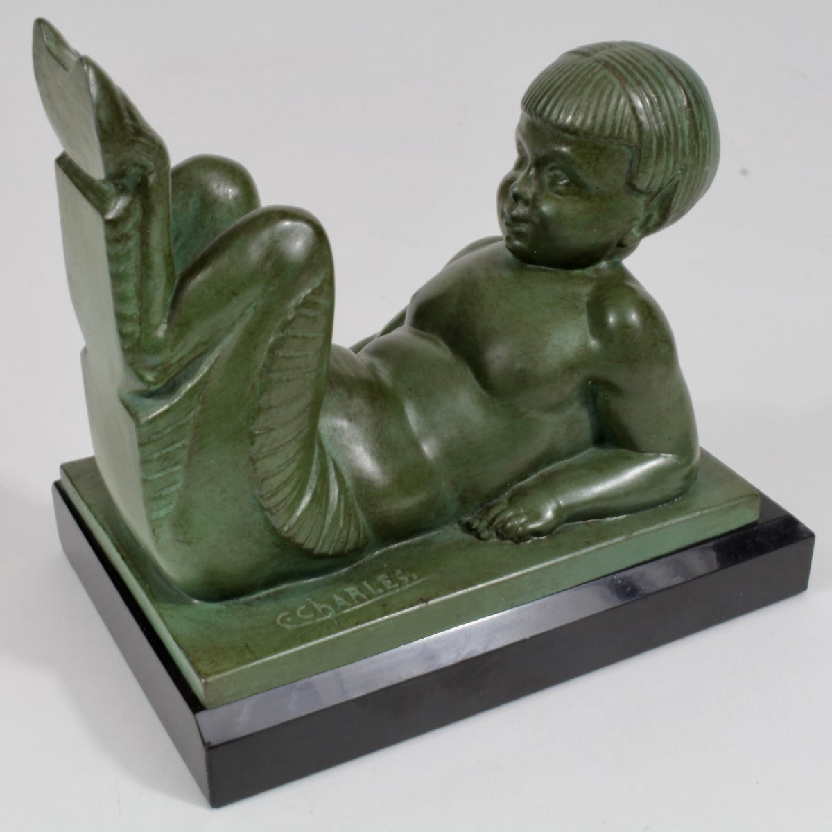 C Charles Bookends "faunas"-photo-2