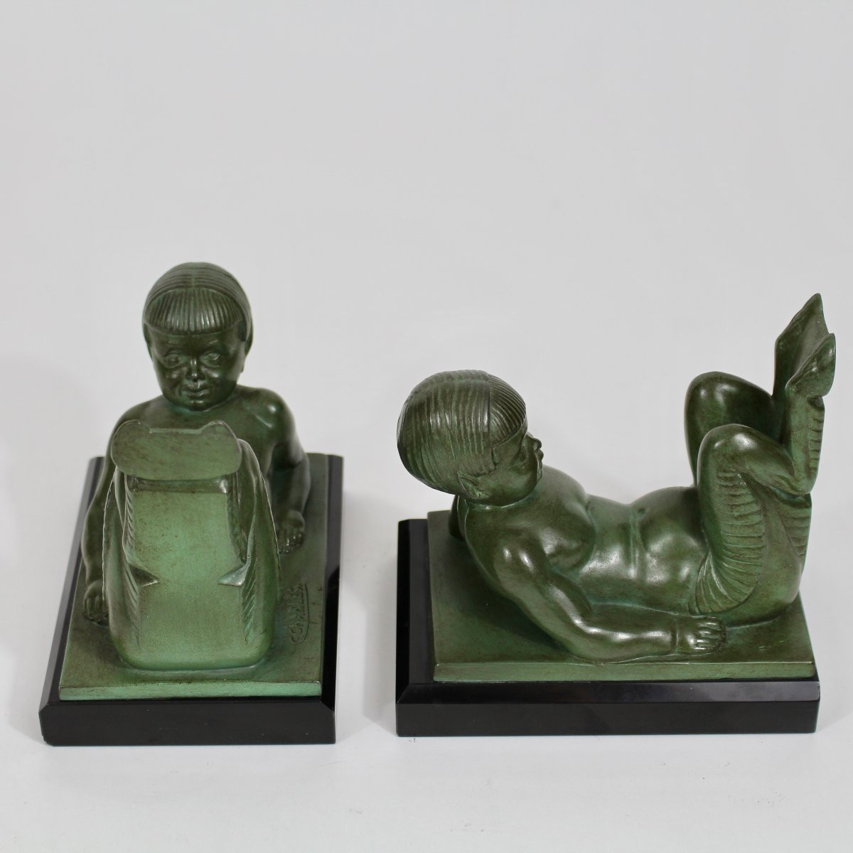 C Charles Bookends "faunas"-photo-3