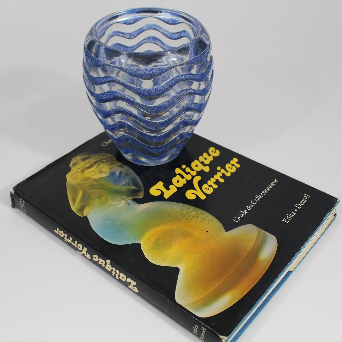 R Lalique Vase "meandres"-photo-7