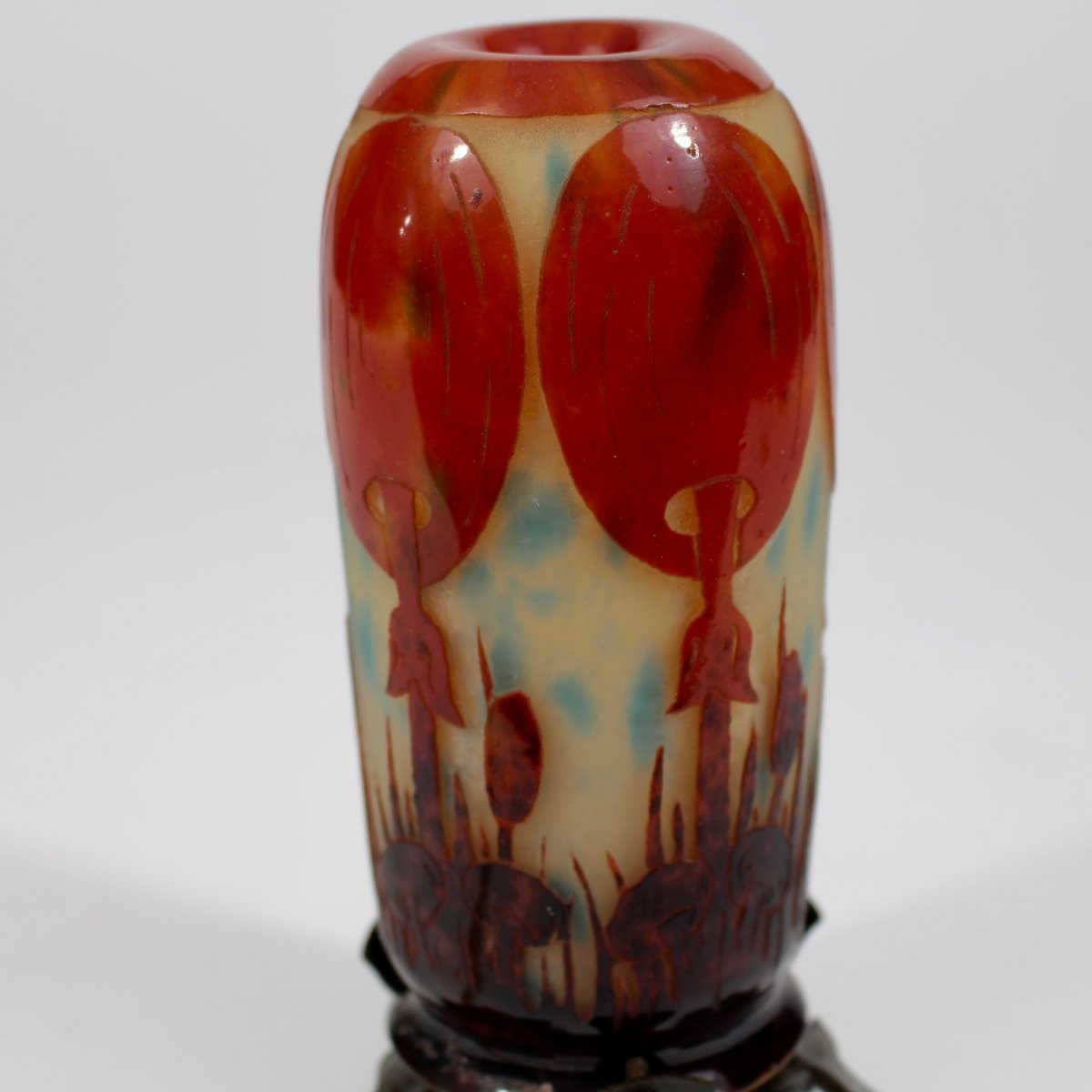 LE  VERRE FRANÇAIS   VEILLEUSE  "  COPRINS "-photo-4