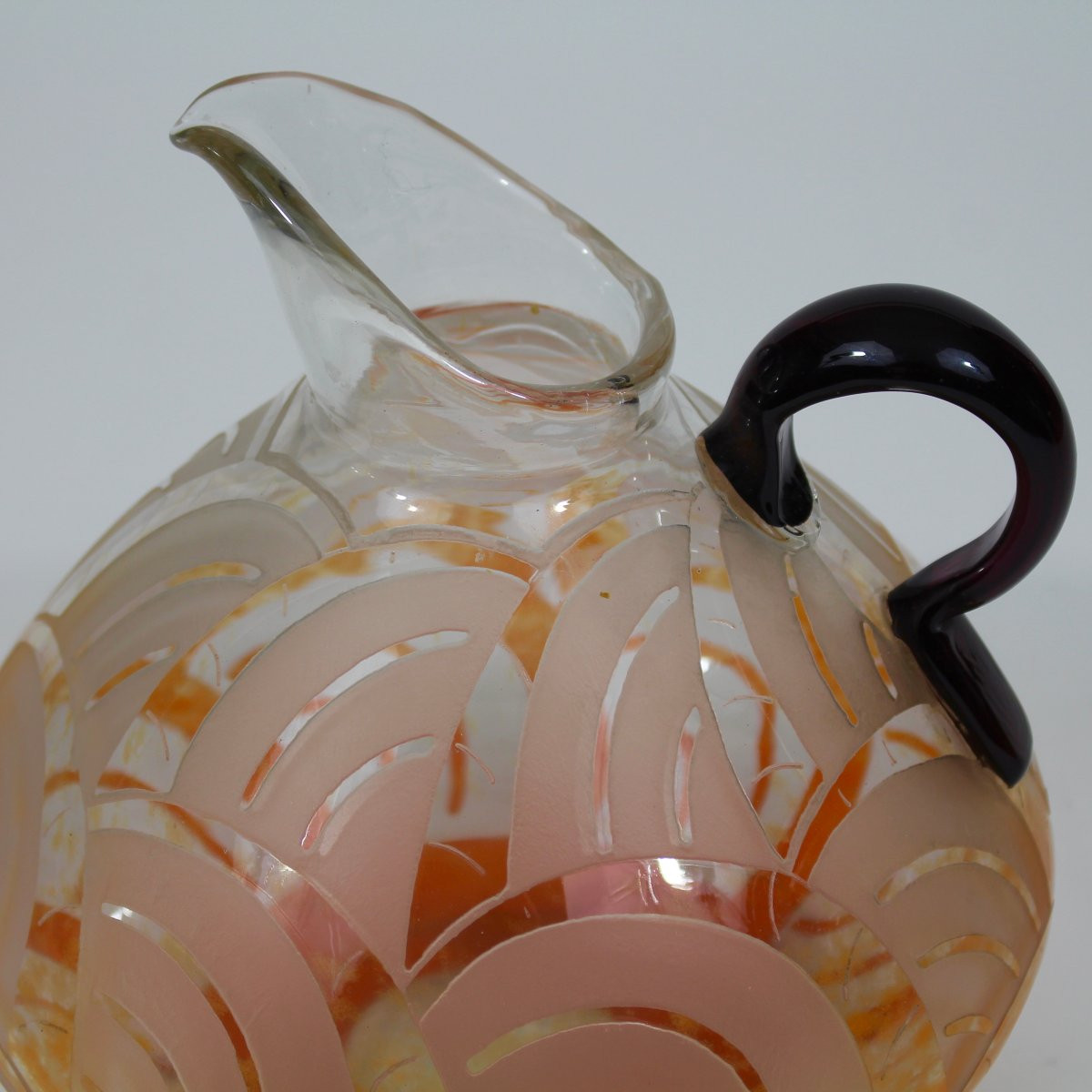 The French Glass Pitcher "arcs"-photo-5