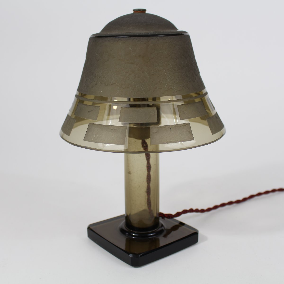 DAUM   NANCY FRANCE         LAMPE ART DÉCO-photo-3