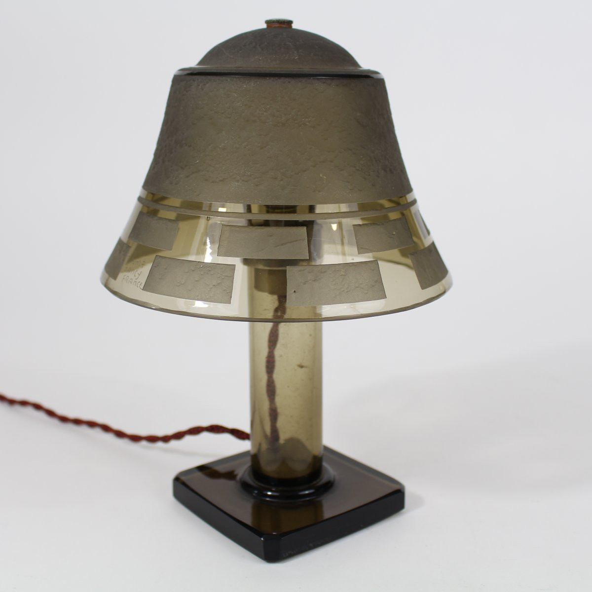DAUM   NANCY FRANCE         LAMPE ART DÉCO-photo-4