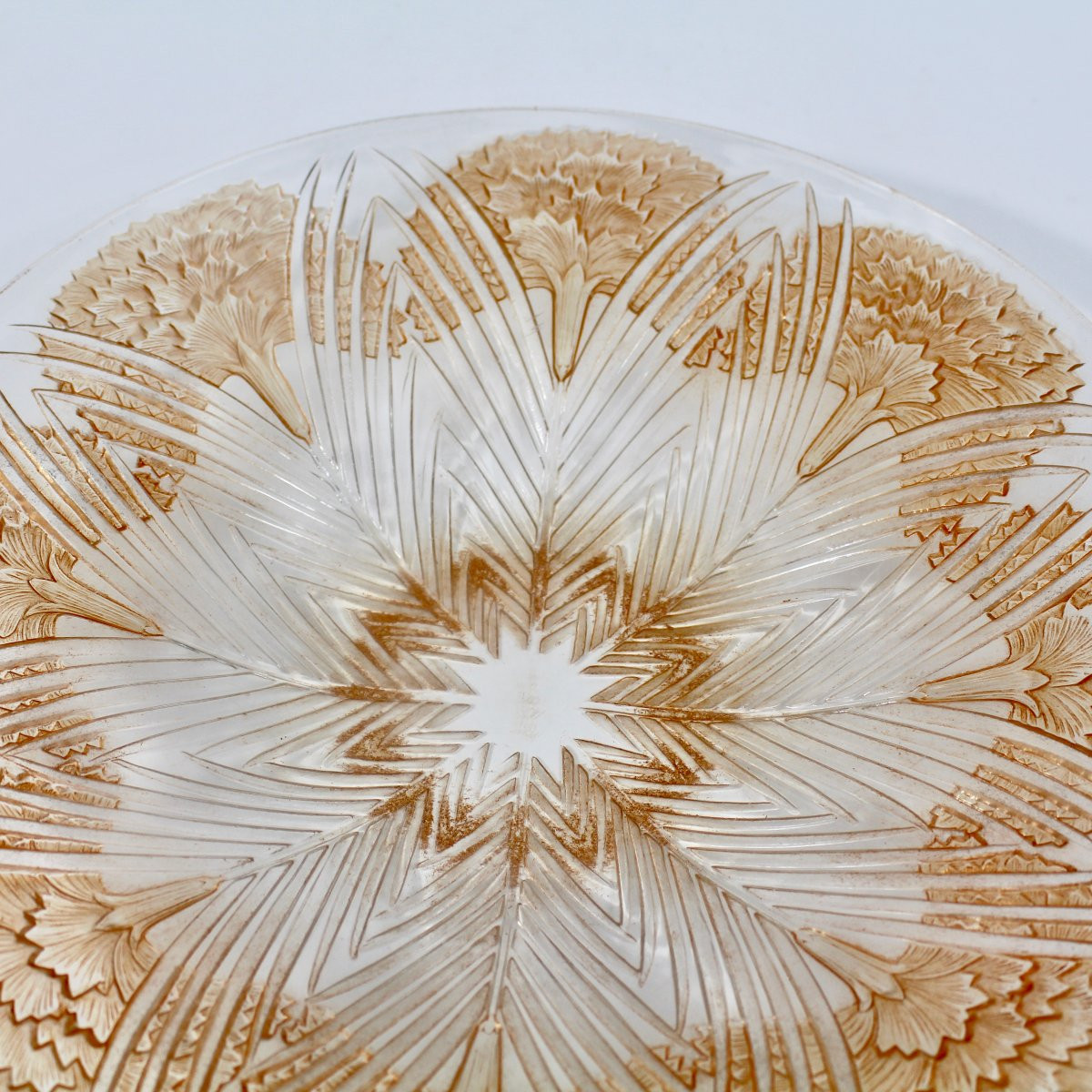 LALIQUE   FRANCE   COUPE  "OEILLETS  "-photo-2