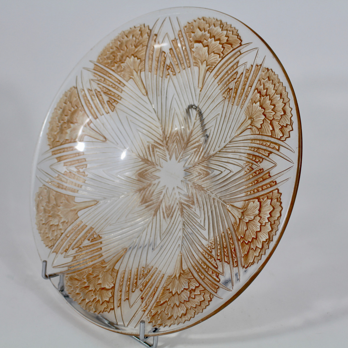 LALIQUE   FRANCE   COUPE  "OEILLETS  "-photo-4