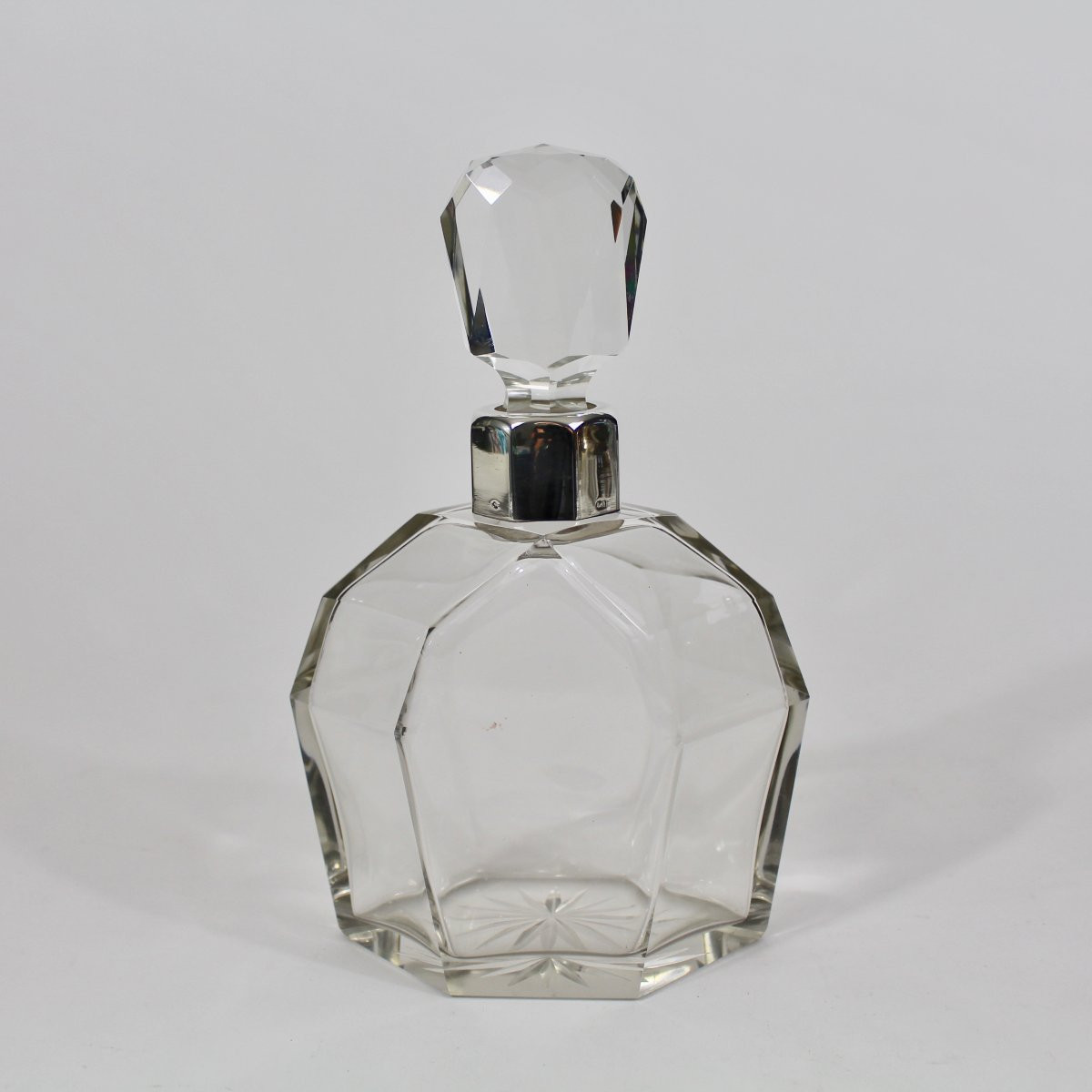 Art Deco Silver And Crystal Liquor Service-photo-2