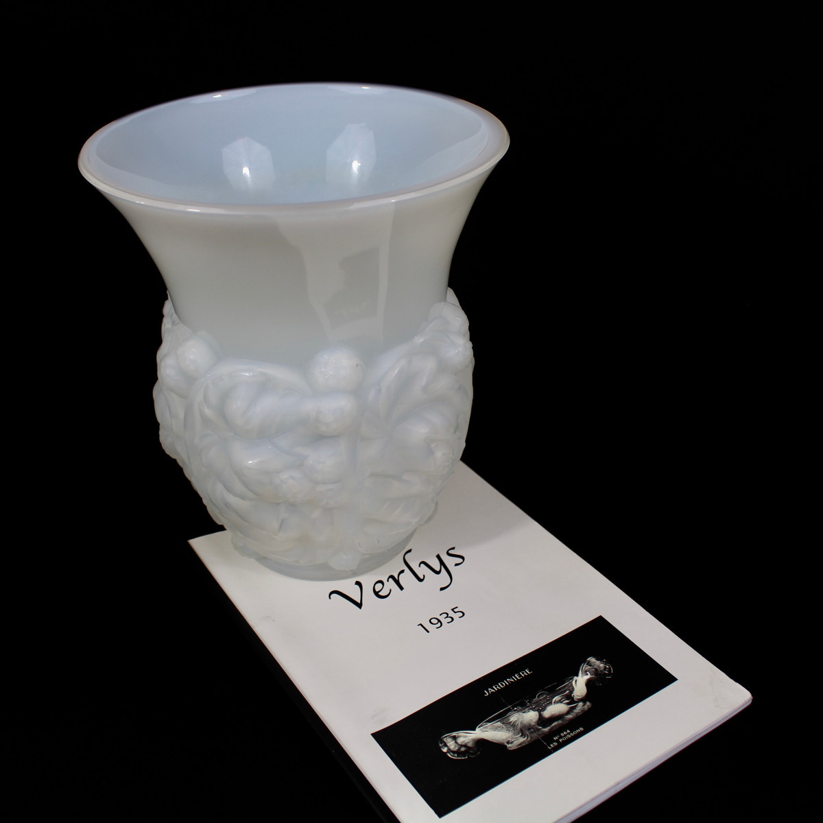 VERLYS  FRANCE   VASE  " HOUBLONS  "-photo-5